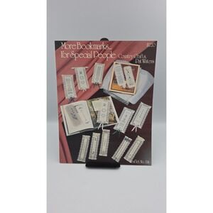More Bookmarks For Special People, 1987, Leaflet #114, Cross‎ Stitch Pattern